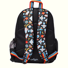 Black Space Ship Kindergarten Medium Size School Bag