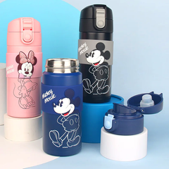 Mickey Minnie Mouse Thermos - Cute Stainless Steel 360ml Water Bottle