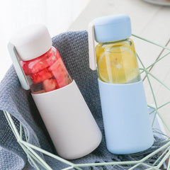 Kawaii Korean Style Fruit Glass Bottle (400ml)