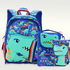 Latest Smiggle 3D Dinosaur Design 14 inch Backpack Combo