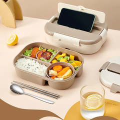 Portable Bento Lunch Box: Leak-Proof Microwave Container for School Kids and Workers