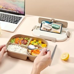 Portable Bento Lunch Box: Leak-Proof Microwave Container for School Kids and Workers