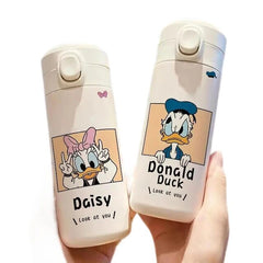 Donald Duck Daisy Thermos - Cute Stainless Steel 420ml Water Bottle