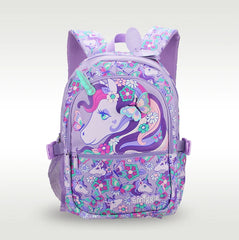 Latest Smiggle Purple Unicorn Large Capacity Girl 15 inch Backpack Combo