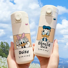 Donald Duck Daisy Thermos - Cute Stainless Steel 420ml Water Bottle