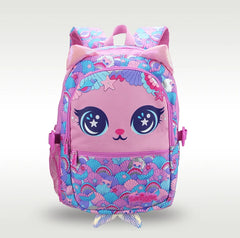 Smiggle Pink Cute Cat Eye Large Capacity 16 inch Girls Backpack Combo