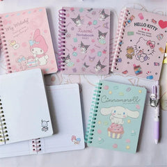 Anime Series Kuromi My Melody Cinnamoroll Hello Kitty Cartoon Notebook