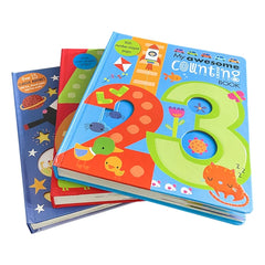 Kids Picture Board Early Education Book for Counting, Alphabet and Nursery Rhymes