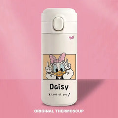 Donald Duck Daisy Thermos - Cute Stainless Steel 420ml Water Bottle