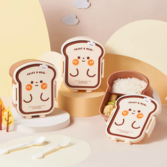 Funky Joy Bread Shape Lunch Box