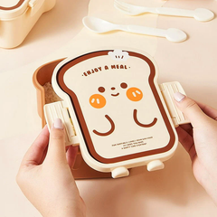 Funky Joy Bread Shape Lunch Box