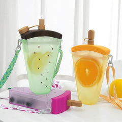 Fruit Popsicle Sipper Bottle with Adjustable Strap